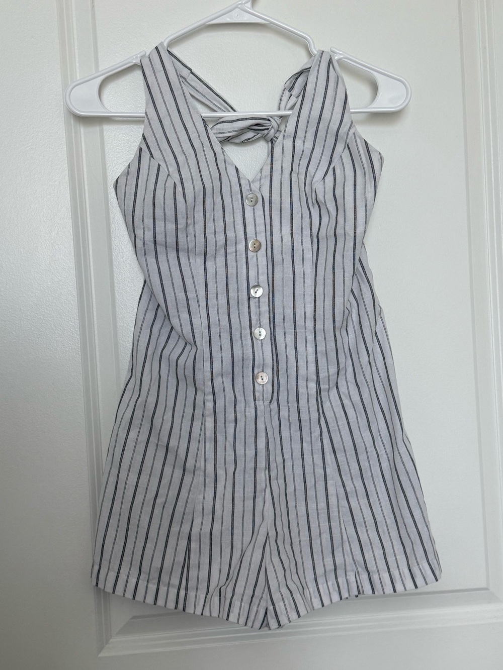 ✨5 for $25✨ Striped Button-Front Romper